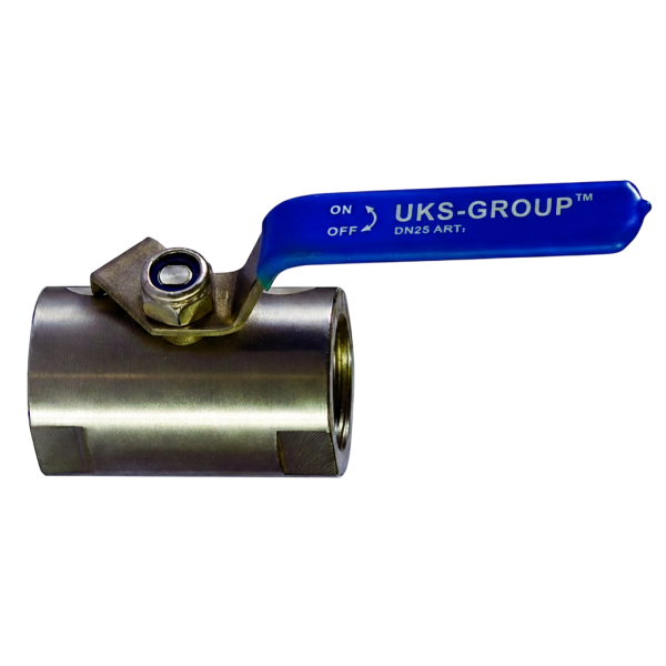 Кран шаровой муфтовый нержавеющий PN140, шар-нж сталь 316, PTFE