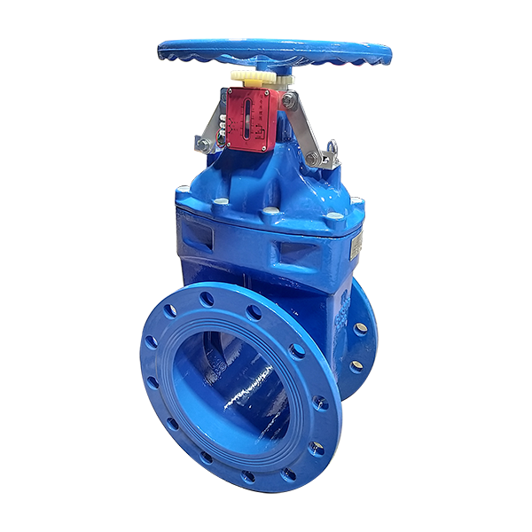 Задвижка с указателем положения и концевым сигнализатором чугунная фланцевая