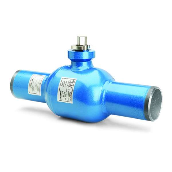 Кран шаровой стальной под приварку полнопроходной EFAR / PTFE+C / PN16-40