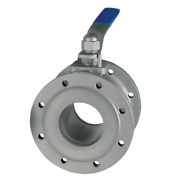Кран шаровой фланцевый стальной PN16, шар-нж сталь 304, PTFE