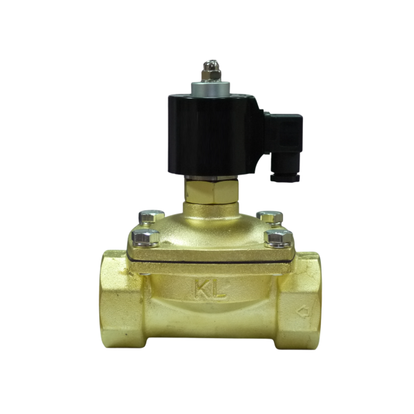 Электромагнитный клапан НО муфтовый латунный  VITON, АС220В