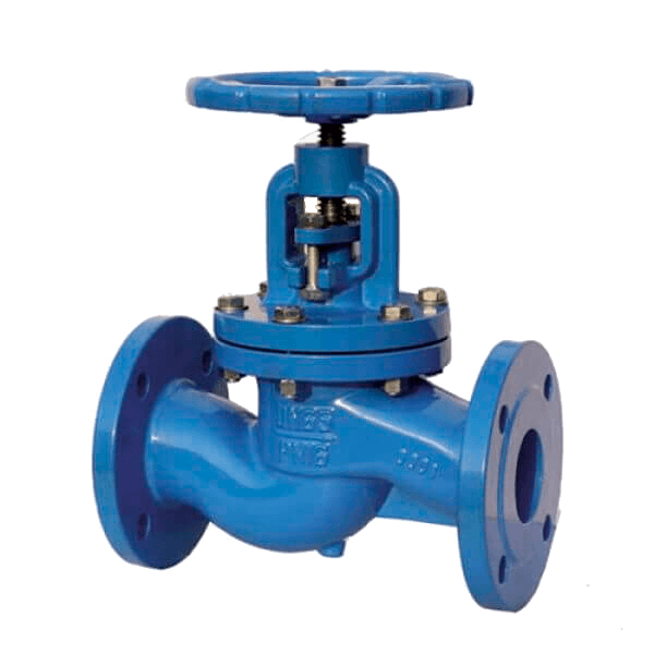 Вентиль запорный чугунный фланцевый, тарелка-нж сталь, PN16