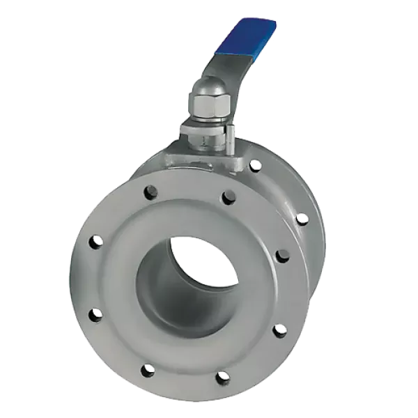 Кран шаровой фланцевый стальной PN16, шар-нж сталь 304, PTFE